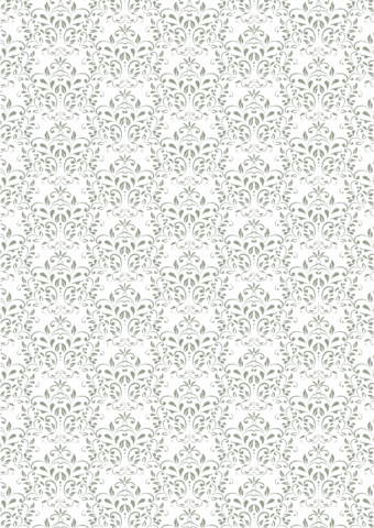 Vintage green Damask