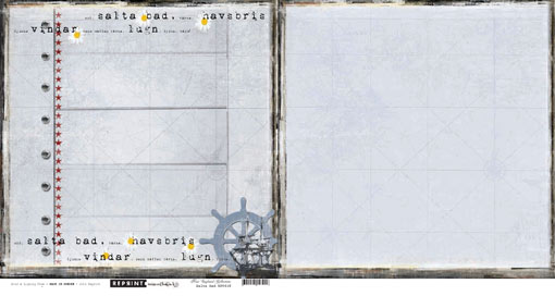 5 ark Salta Bad scrapbookingpapper 12x12