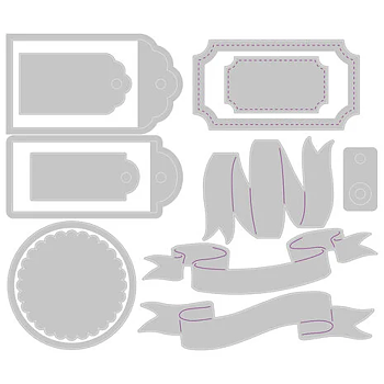 Thinlits Die by Kath Breen Vintage Tags & Banners (12pcs)