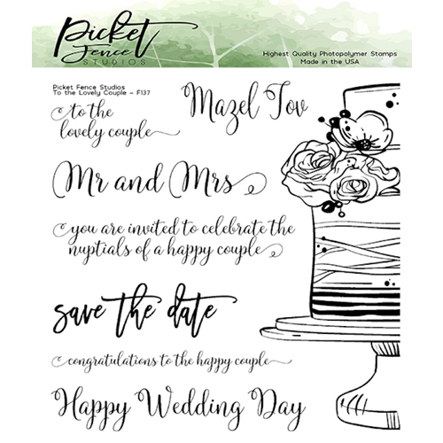 Clear Stamps Picket Fence - To the Lovely Couple