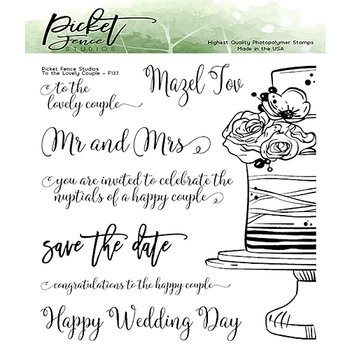 Clear Stamps Picket Fence - To the Lovely Couple