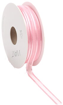 Band Organza Edge Prego 10mm - Rosa