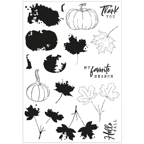 Framelits Die w/Stamps by 49 and Market A5 Pencil Line Harvest (16+7pcs) - 3