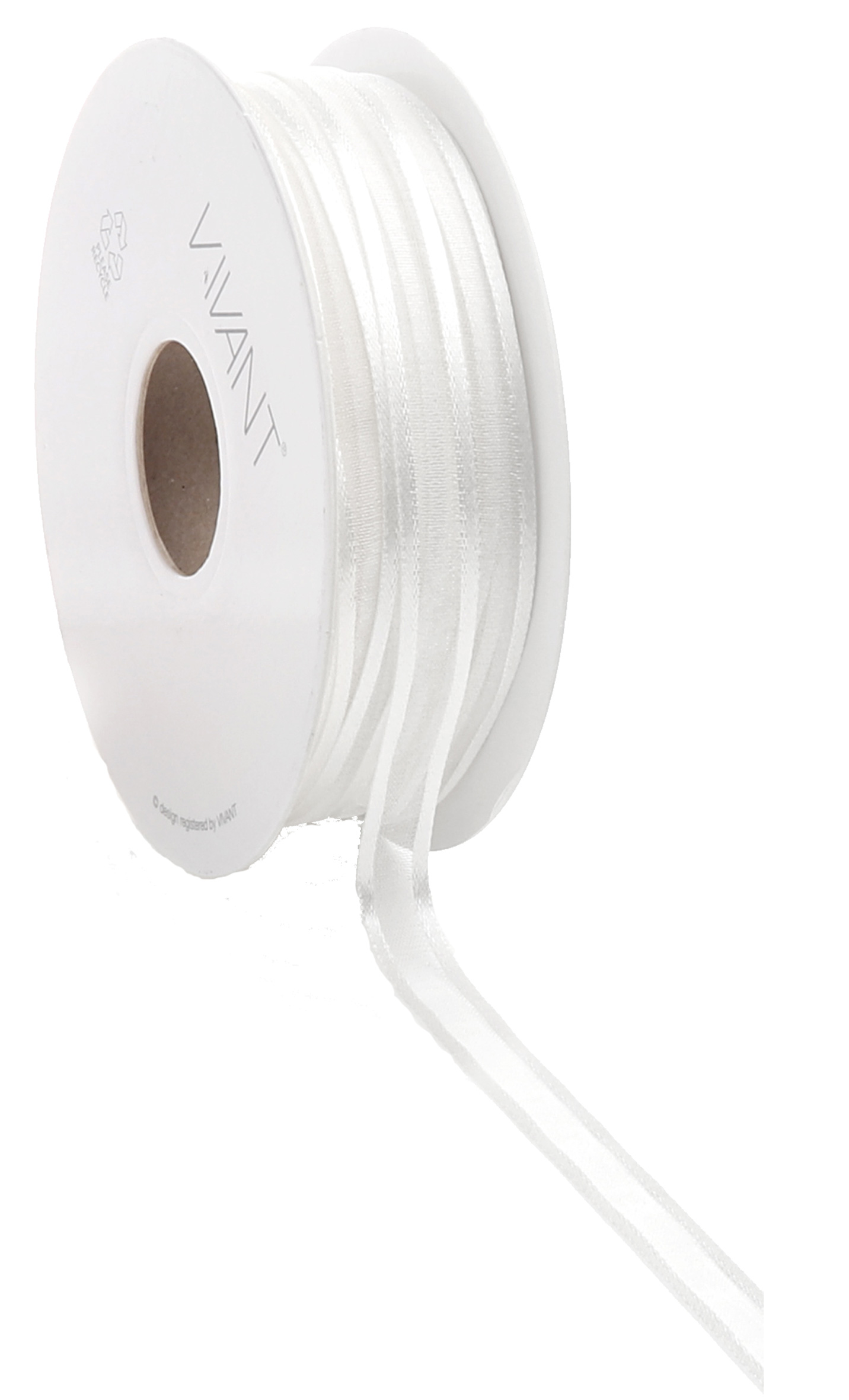 Band Organza Edge Prego 10mm -Vit