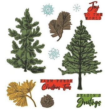 Framelits Die w/Stamps by 49 and Market A5 Pine Holidays (16+5pcs)
