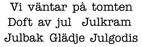 Jultexter