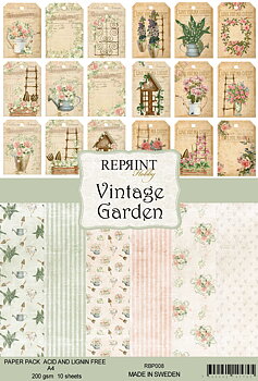 Vintage Garden  Collection pack A4