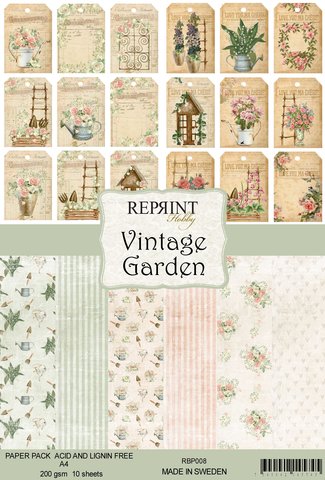 Vintage Garden  Collection pack A4