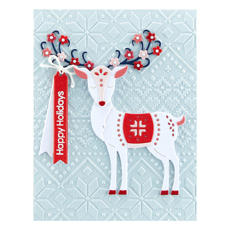 Ski Lodge Embossing Folder  - 2