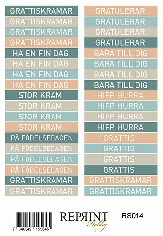 Stickers Reprint - The Bookshop Collection Text Svensk  -  11x16 cm