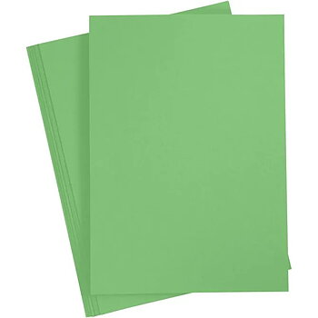 Cardstock A4 Gräsgrön 190gsm 10 ark släta