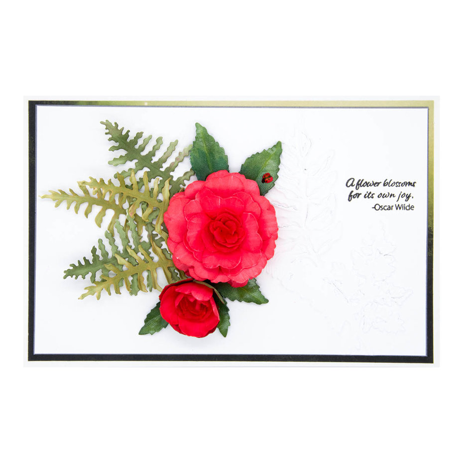 Camellia Etched Dies  - 3