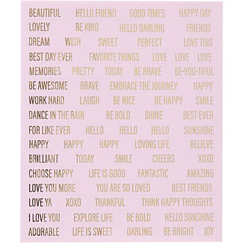 Stickers, 10x11,5 cm, rosa, 4st.
