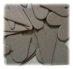 Chipboard Hearts