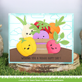 Stitched Root Veggies Lawn Cuts Dies (LF3374)