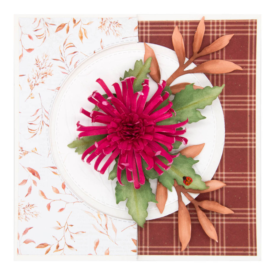Spider Mum Etched Dies  - 3
