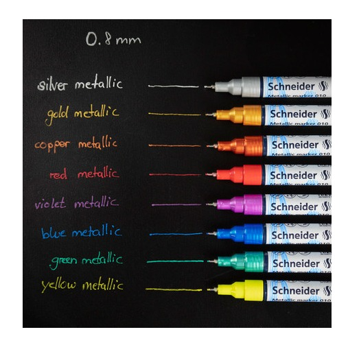 Schneider Metallic Marker Paint-It 010 0.8mm (4pcs)  - 3