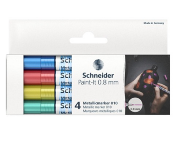 Schneider Metallic Marker Paint-It 010 0.8mm (4pcs)
