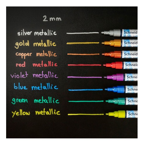 Schneider Metallic Marker Paint-It 011 2mm (4pcs)  - 3