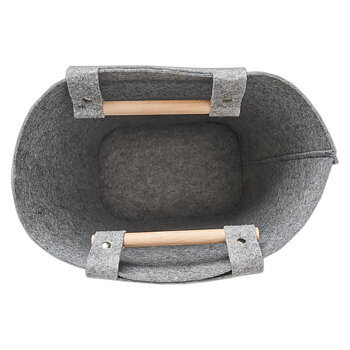 Papermania Felt Craft Bag w/ Wooden Handles