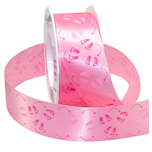 Satinband Rosa Fötter 1M