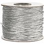 Elastiskt snöre, tjocklek 1 mm, 10 m, Silver
