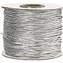 Elastiskt snöre, tjocklek 1 mm, 10 m, Silver