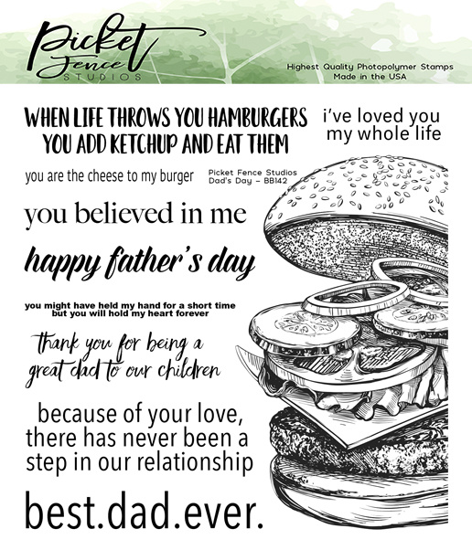 Clear Stamps Picket Fence - Dad´s Day