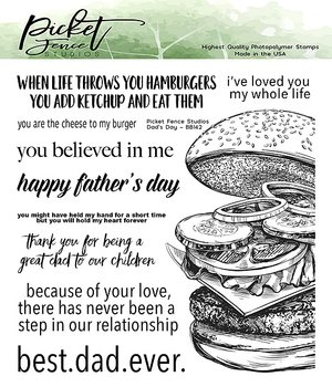 Clear Stamps Picket Fence - Dad´s Day