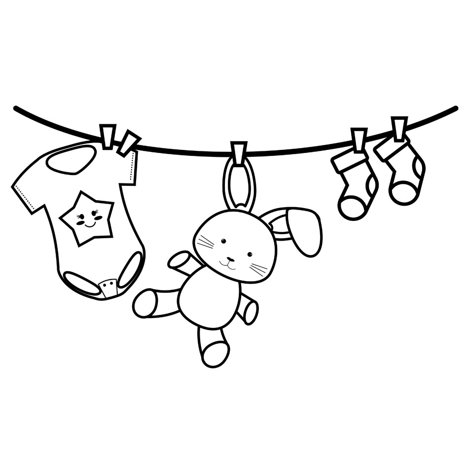 Klädstreck baby