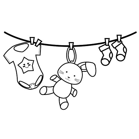 Klädstreck baby