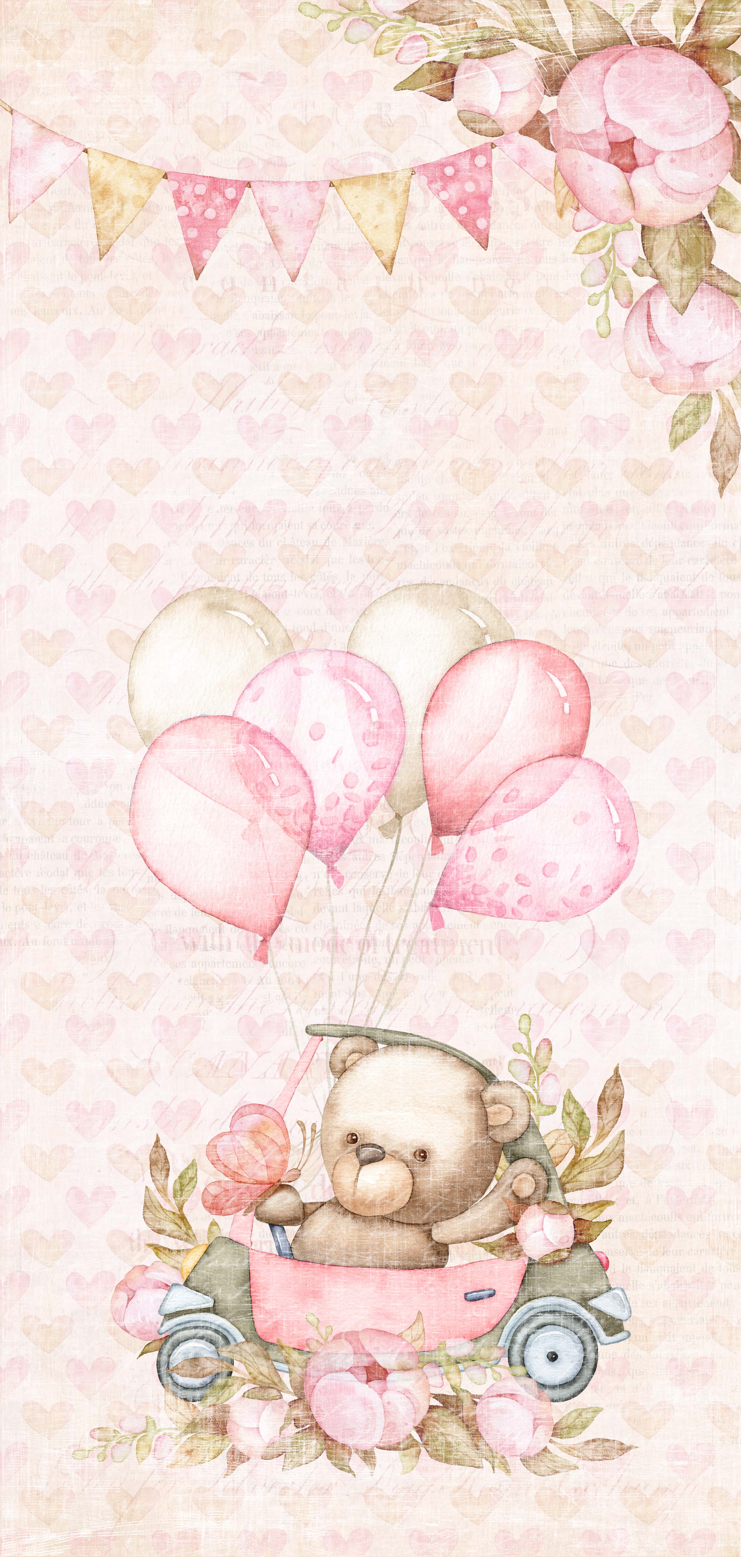 Slimline Teddy Girl Collection pack  - 5