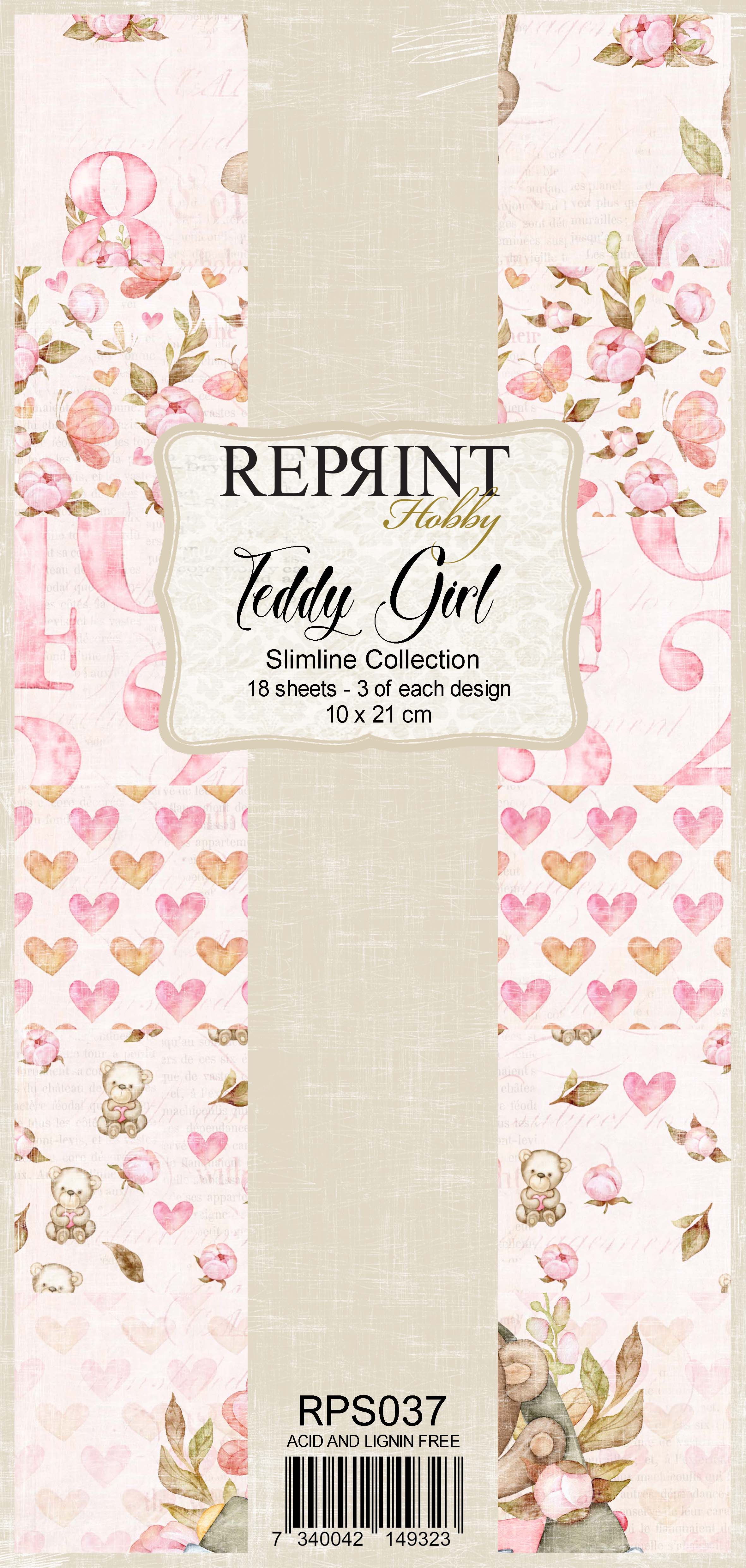 Slimline Teddy Girl Collection pack 