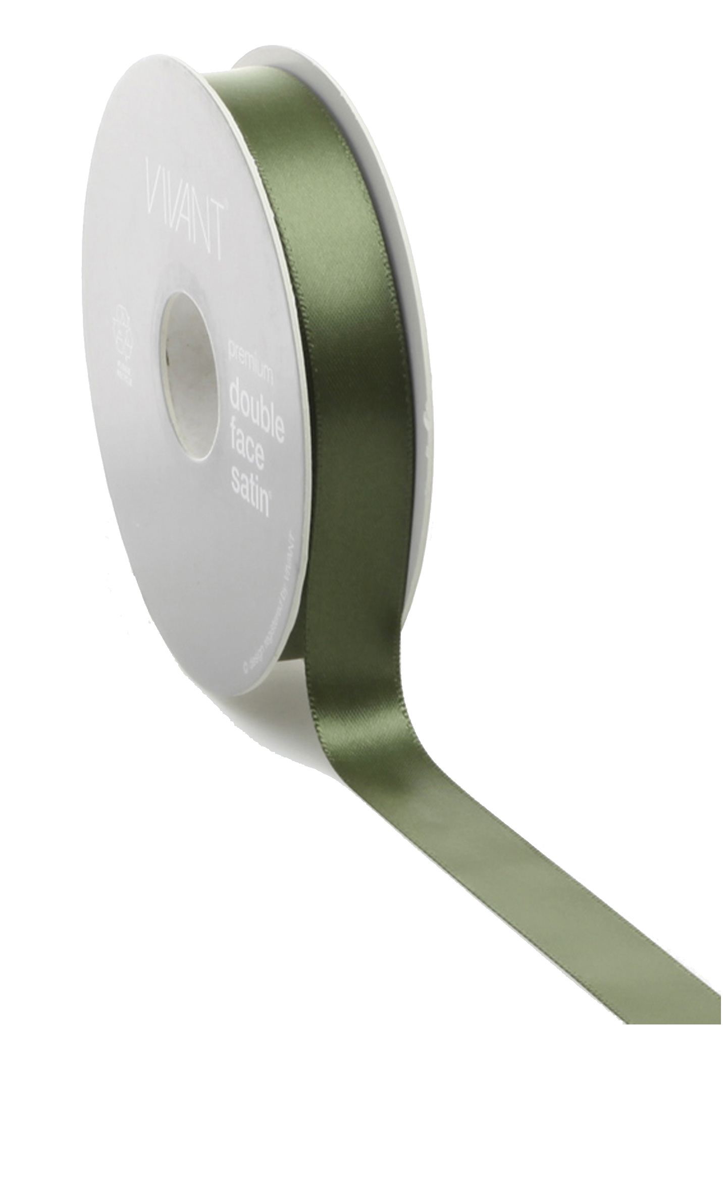 Satinband Moss grön 25m Bredd 16mm