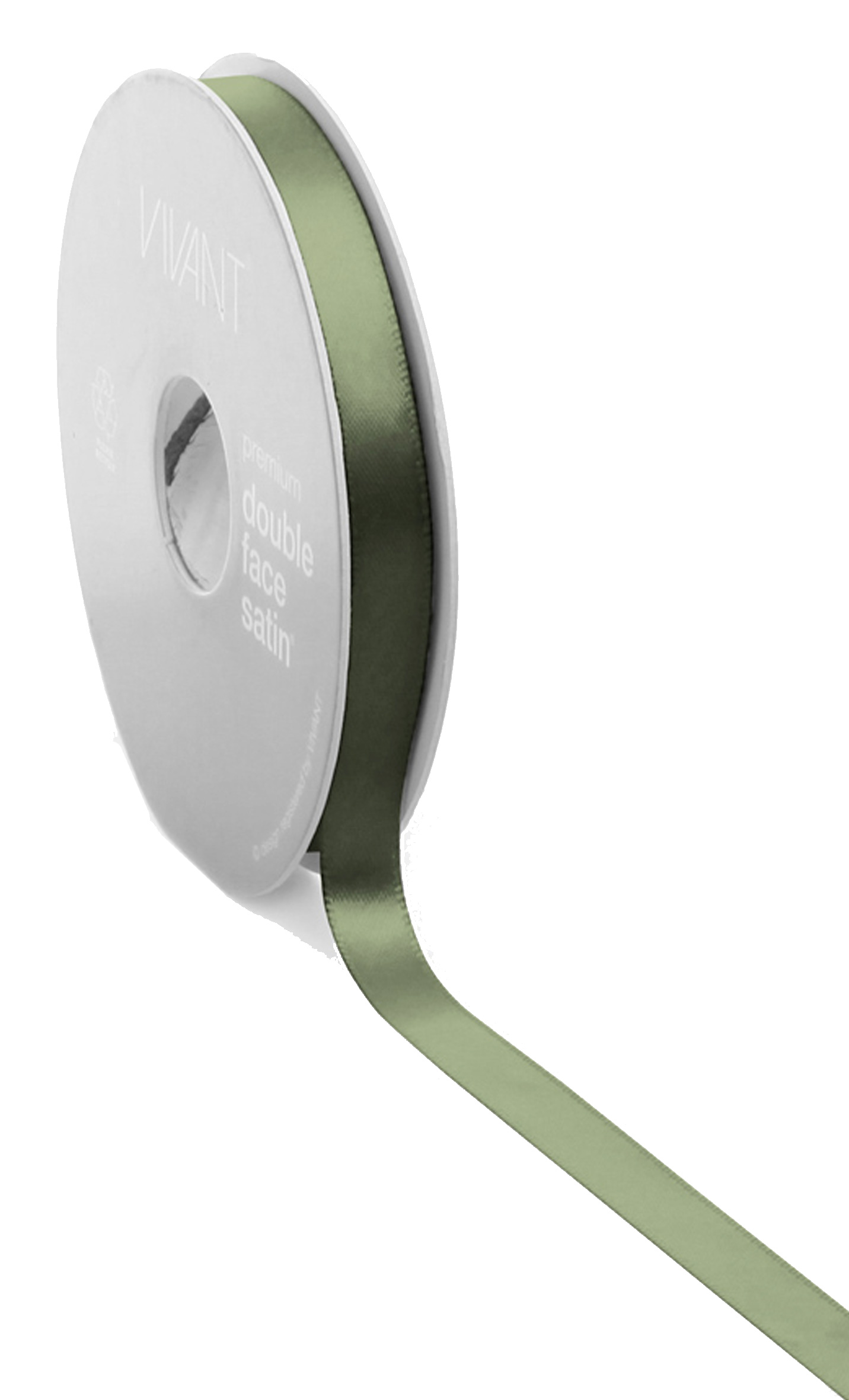 Satinband Mossgrön  25m