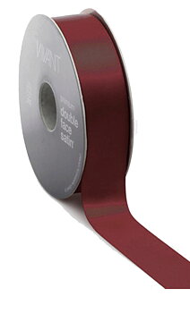 Satinband Vinröd  25m Bredd 25mm