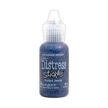 Distress Stickles Faded Jeans