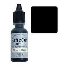 StazOn Refill  Svart 15 ml