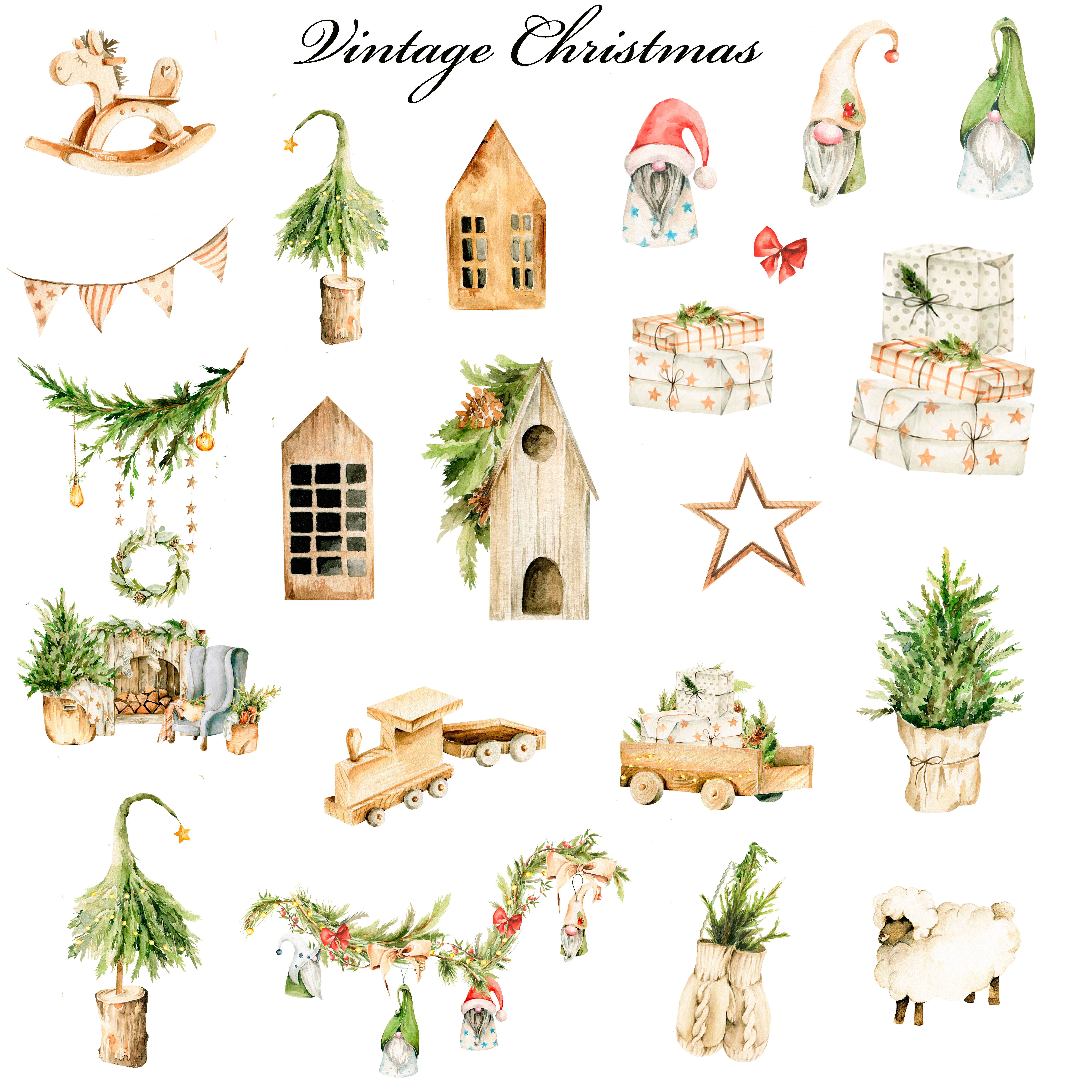 Vintage Christmas Collection 12x12 - 2