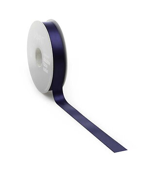 Satinband Marin blå 25m Bredd 25mm
