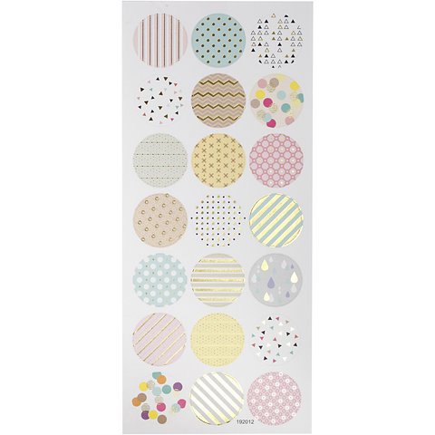 Stickers pastell, 1ark