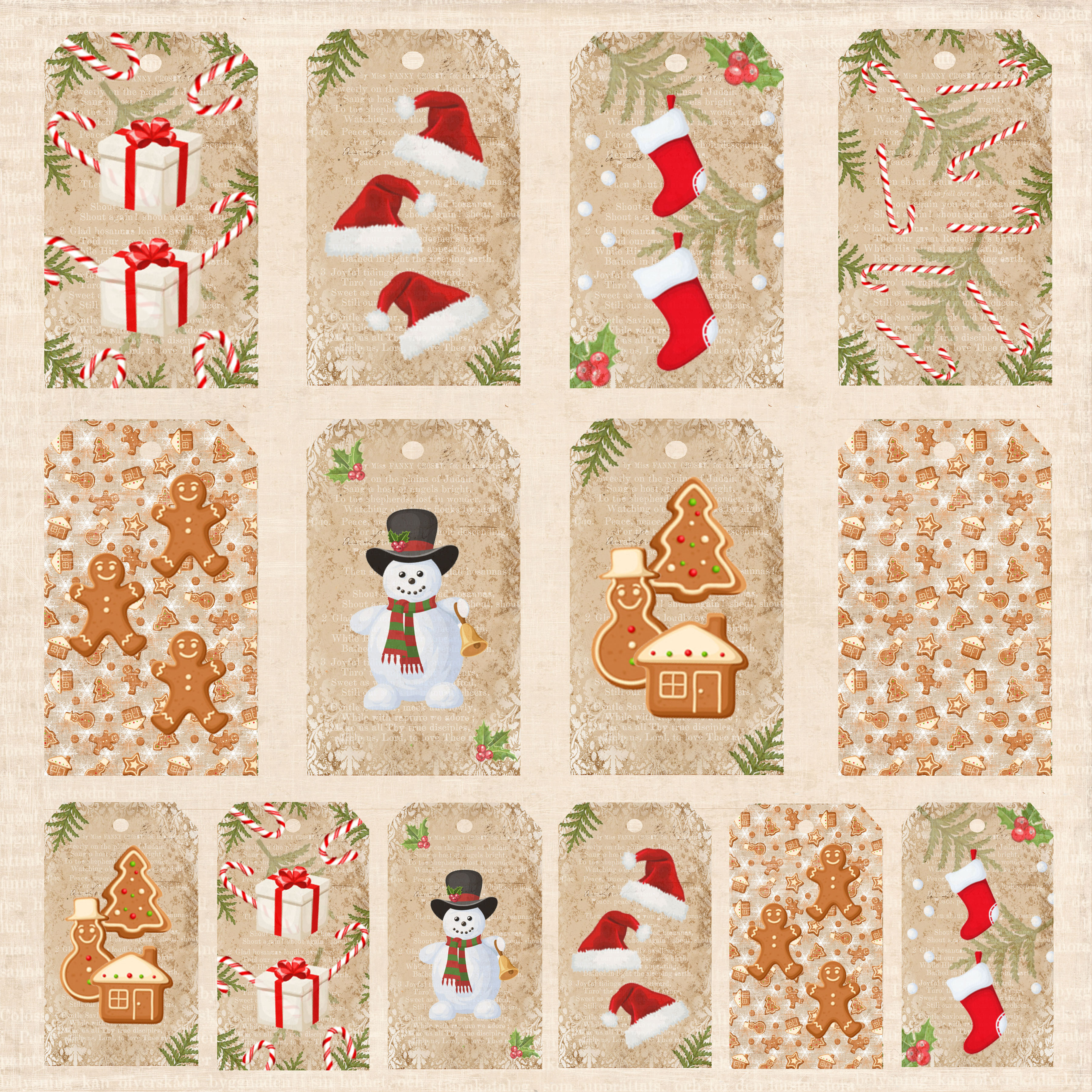 Snowman & Friends Collection pack 6x6 - 10