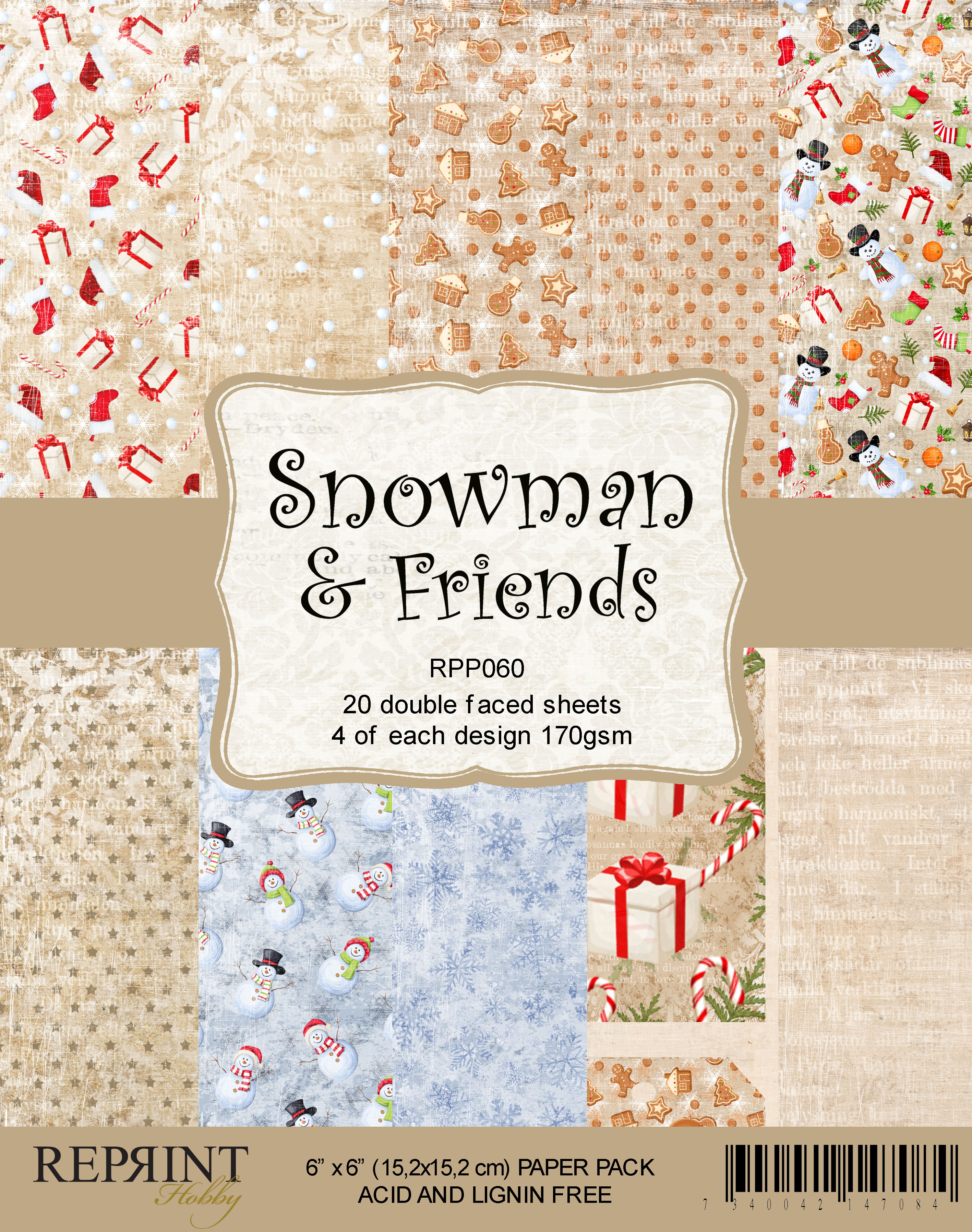 Snowman & Friends Collection pack 6x6
