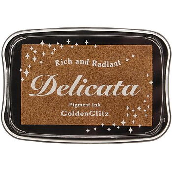 Stämpeldyna Golden Glitz shimmer - Tsukineko 75x45 mm