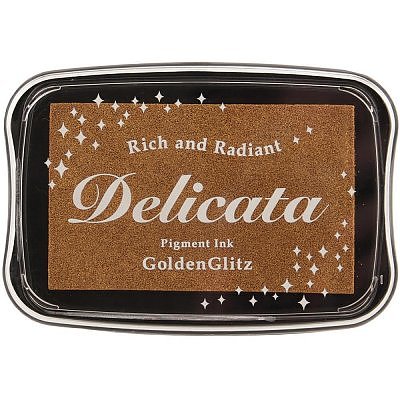 Stämpeldyna Golden Glitz shimmer - Tsukineko 75x45 mm