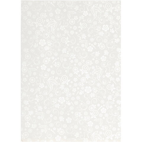 Mönsterpapper Creme, A4 210x297 mm, 80 g, 20ark