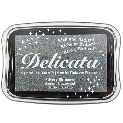 Delicata Pigment Ink Pad Silver shimmer