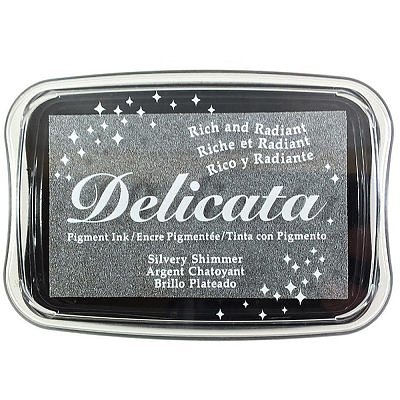 Delicata Pigment Ink Pad Silver shimmer