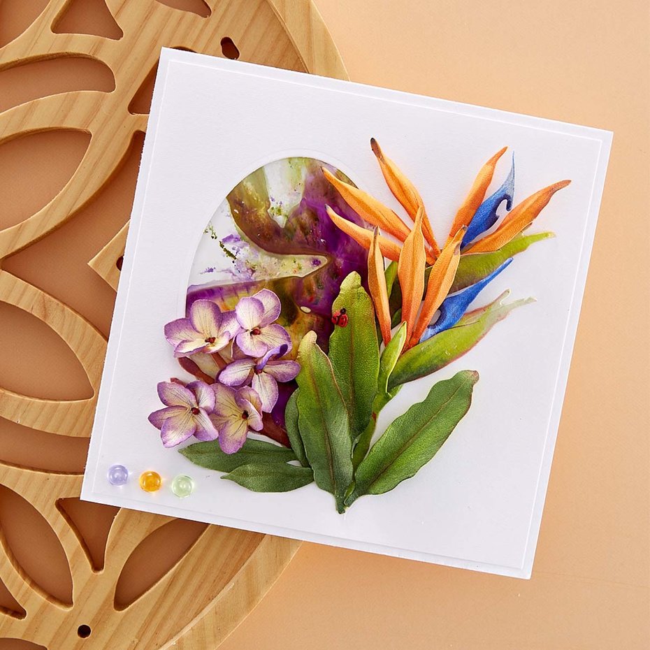Bird of Paradise Etched Dies  - 3