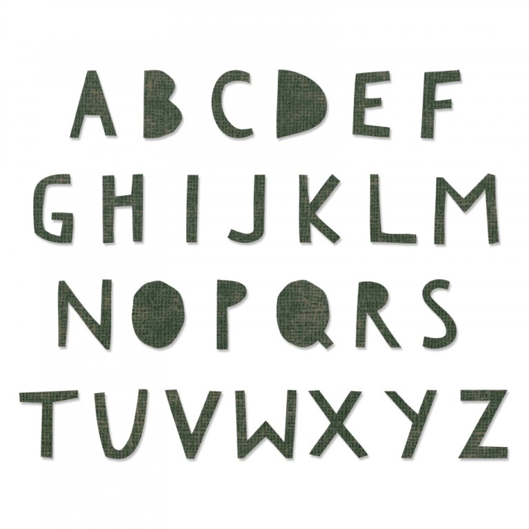 Tim Holtz Sizzix Bigz XL Alphabet Die - Cutout Upper